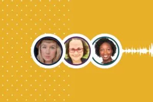 Perfiles de pódcast de mujeres.